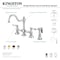 Kingston Brass KS3792ALBS Restoration Bridge Kitchen Faucet W/ Brass Sprayer, Brass KS3792ALBS - alternate 2